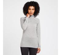 Smartwool Women's All Season Merino Long Sleeve 1/4 Zip Baselayer, Grey 12