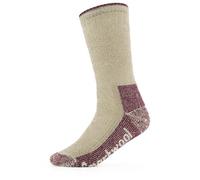 Smartwool Women's Smartwool Mountaineer Classic Maximum Cushion Merino Hiking Socks {SW-0016422} - Light Grey Taupe/Plum - Large