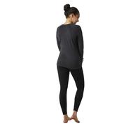 Smartwool Womens Classic Thermal Merino Base Layer Crew: Charcoal Heat