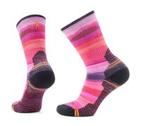 Smartwool Women's Hike Light Cushion Hilltop Daydream Print Crew Socks, Power Pink, Small
