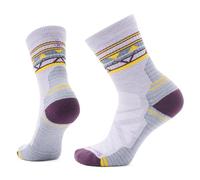 Smartwool Women's Hike Light Cushion Zig Zag Valley Mid Crew Socks, Purple Eclipse, M