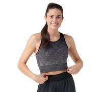 Smartwool Women's Intraknit Crop Bra BLACK HEATHER ( BLACK)
