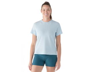 Smartwool Women's Perfect Crew Short Sleeve Tee Everyday WINTER SKY H ( LIGHT BLUE)