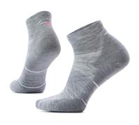 Smartwool, Women's, Run Targeted Cushion Ankle, Light Gray/White, Medium