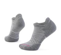 Smartwool Women's Run Targeted Cushion Low Ankle Socks, Light Gray-White, Large