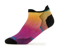 Smartwool Womens Run Zero Cushion Ombre Print Low Ankle Socks, TANDOORI ORANGE, S EU