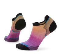 Smartwool Womens Run Zero Cushion Ombre Print Low Ankle Socks, TANDOORI ORANGE, S EU