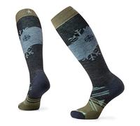 Smartwool Women's Ski Full Cushion Snowpocalypse Pattern OTC Socks, CHARCOAL, Large