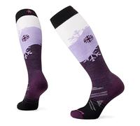 Smartwool Women's Ski Full Cushion Snowpocalypse Pattern OTC Socks, PURPLE IRIS, Small
