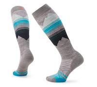 Smartwool Women's Ski Targeted Cushion Pattern Over The Calf Socks, Light Gray, Small