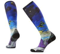 Smartwool - Women's Ski Zero Cushion Galactic Ski Print OTC - Ski socks size L, blue