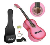 Smartxchoices PINK 38" Beginner Starter Acoustic Guitar for Gifts With Gig Bag, Tuner, Strap, Pick (Pink)