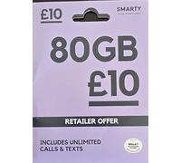 Smarty Pay As You Go Sim Cards (5 x Pack)