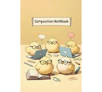 Smarty Peeps Study Notebook - Cute Pastel Yellow School Journal with Kawaii Chicks, Books & Study Vibes: 6" x 9" College-Ruled Composition Notebook ... Lined Pages for Notes, Planning & Motivation
