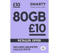 SMARTY SIM Only 1 month flexible plans available