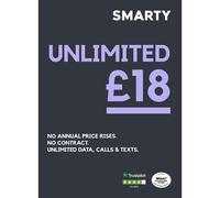 SMARTY Sim Unlimited Data for 18