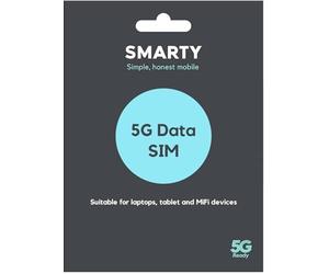 SMARTY Unlimited Data only SIM. 1 month plan, No contract, EU Roaming