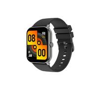 SMARTY2.0 - SW034A Smartwatch - Black Colour - Voice Assistant, Bluetooth Calls, Sport Mode, IP68 Water Resistance - Silicone Strap - Dimensions 44.2 x 37.3 x 10.7 mm, Black, Standard, Modern