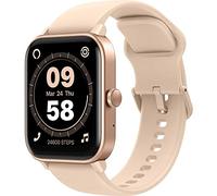 SMARTY2.0 - SW038B Smartwatch - Pink - Integrated Alexa Voice Assistant, Bluetooth Calls, 14 Sport Modes, 1.8" Display - Silicone Strap - Size 46.5 x 40.5 x 13 mm
