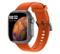 SMARTY2.0 - SW071C Smartwatch - Voice Assistant, Bluetooth Calls, Pedometer, 31 Sport Modes, 1.75" Display - Silicone Strap - Size 44.45x39.3x11.4 mm, Orange