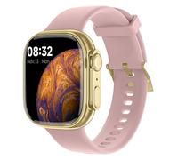 SMARTY2.0 - SW071D Smartwatch - Voice Assistant, Bluetooth Calls, Pedometer, 31 Sport Modes, 1.75" Display - Silicone Strap - Size 44.45x39.3x11.4mm, Pink