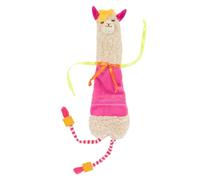 SmartyKat Leggy Llama Kicker Plush Catnip Cat Toy - White/Pink, One Size
