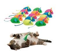 SmartyKat Skitter Critters Catnip Mice Plush Cat Toy Value Pack with Pure & Potent Catnip, Stimulating for Cats & Kittens, 15-Pack