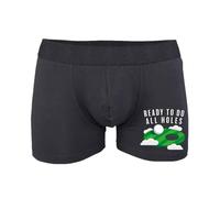SmartyPants All Holes Boxers - Golf Funny Rude Novelty Joke Gifts Presents Ideas Partner Valentines Day Birthday Christmas Anniversary Men's Boxer Shorts Underwear Boyfriend Husband (XL, Black Prime)