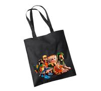 SMARTYPANTS All Italian Funny Brainrot Memes Tote Bag - Stylish Red Canvas Shopper Bag with Spacious Interior, Adjustable Shoulder Strap, Perfect Accessory for Music Lovers and Everyday Use (BLACK)