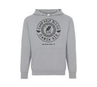 SMARTYPANTS Ancient Greek Mythology Owl Hoodie Cabin Six Long Island Sound Graphic Pullover Sweatshirt For Kids Teens Athletic Outerwear (UK, Age, 12 Years, 13 Years, Regular) Heather Grey