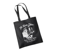 SMARTYPANTS Bates Motel Black Tote Shopper Bag - Halloween Psychological Horror Thriller Scary Classic Cult American Film Movie Cinema Phoenix Mother Norman Gift Present (Black)