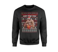 SmartyPants Big Package for You Barry Wood Meme Christmas Jumper Sweatshirt - Novelty Funny Rude Crude Explicit Fun Joke Merry Xmas Eve Festive Jolly Work Party Gift Present (2XL, Black Prime)
