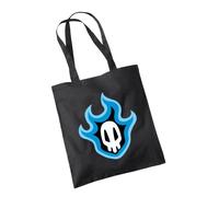 SmartyPants Bleach Anime Tote Bag Shopper Birthday Christmas Tite Kubo Manga Ichigo Kurosaki Soul Reaper 100% Cotton Black Colour Durable Handle Present Gift Idea