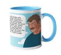 SMARTYPANTS Clarksons Farm Gerald Mug Tea Coffee Cup - Funny Quote Saying Gibberish Jeremy Caleb TV Show Gift Present (Blue Handle)