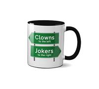 SMARTYPANTS Clowns & Jokers Stuck in The Middle Mug - Funny Joke Novelty Gift Idea Tea Coffee Novelty Heavy Duty Handle Dino Coated Dishwasher/Microwave Safe Sublimation