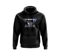 SMARTYPANTS Dadiator Pullover Hoodie - Gladiator 90's TV Show Games Battle Father's Day Dad Daddy Father Gift for Him Present (4XL, Black)