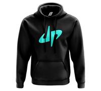 SMARTYPANTS DP Hoodie- Sports Vloggers Youtubers Present Gift Birthdays Christmas 80% Ringspun Cotton 20% Polyester Kangaroo Pouch Pocket Twin-Needle Stitching (12-14 Years, Black)