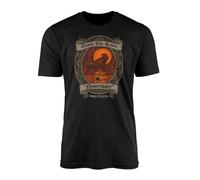 SMARTYPANTS Edgar Allan Poe Quoth The Raven NevermoreBlack T-Shirt Top Tee - Book Poem Lover Quote Phrase Gothic Goth Poet Horror Literature Novel Gift Present (5XL, Black Prime)