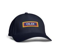 SMARTYPANTS Embroidered Oldi Cap Sports Hat - Novelty Fun Joke Funny Old Birthday Dad Fathers Day Athletic Summer Baseball Outdoor Mens Adjustable Strap Gift Present (One Size, Navy)