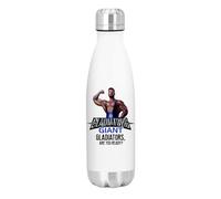 SMARTYPANTS Giant Strength Gladiators Water Bottle Stainless Steel Flask Double Walled Vacuum Reusable Metal Sports Bottle for Gym Fitness Training Elite Athlete Design