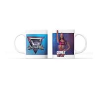 SMARTYPANTS Gladiators are You Ready? Tea Cup Coffee Mug - Athena Comet Diamond Dynamite Electro Fire Fury Sabre TV Show Gift Present (Comet)