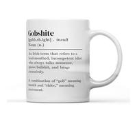 SMARTYPANTS Gobs*te Dictionary Definition Mug - White Coffee Mug - Birthdays Christmas Funny Gift Presents Celebration Novelty Oldi Large Handle Dino Coated Dishwasher/Microwave Safe