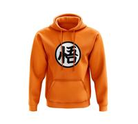 SMARTYPANTS Goku Hoodie Pullover - Japanese Japan Anime Manga TV Film Warrior Earth Defender Adult Teen Gift Present (Large, Orange Prime)