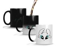 SmartyPants Green Eyed Blue Eyed Dragon Kids/Child's Printed Ceramic Mug Coffee Cup (Blue Eyed Dragon)