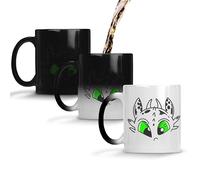 SmartyPants Green Eyed Blue Eyed Dragon Kids/Child's Printed Ceramic Mug Coffee Cup (Green Eyed Dragon Prime)