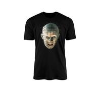 SMARTYPANTS Hellraiser Black T-Shirt Top Tee - Classic Horror Thriller Scary Hellbound Heart Mystical Puzzle Box Pinhead Cenobites Halloween Cinema Film Movie Gift Present (Small, Black)