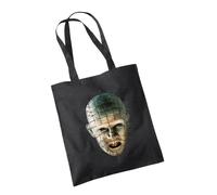 SmartyPants Hellraiser Tote Bag Cotton Shopper - Classic Horror Thriller Scary Supernatural Mystical Puzzle Box Pinhead Halloween Cenobites Film Movie Gift Present