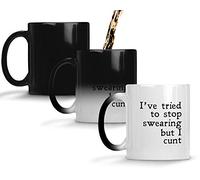SMARTYPANTS I Tried to Stop Swearing but I c*** Funny Explicit Slogan Black Ceramic Cup Mug