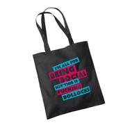 SmartyPants I'm All for Being Social Tote Bag - Novelty Joke Funny Hilarious Quote Saying Phrase Slogan Rude Offensive Sarcastic Gift Gifts Present Accessories Birthday (Black Prime)