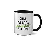 SMARTYPANTS I've Got a Spreadsheet for that Mug - Funny Office Joke IT Present Gift Ideas Tea Coffee Novelty Heavy Duty Handle Dino Coated Dishwasher/Microwave Safe Sublimation Ceramic